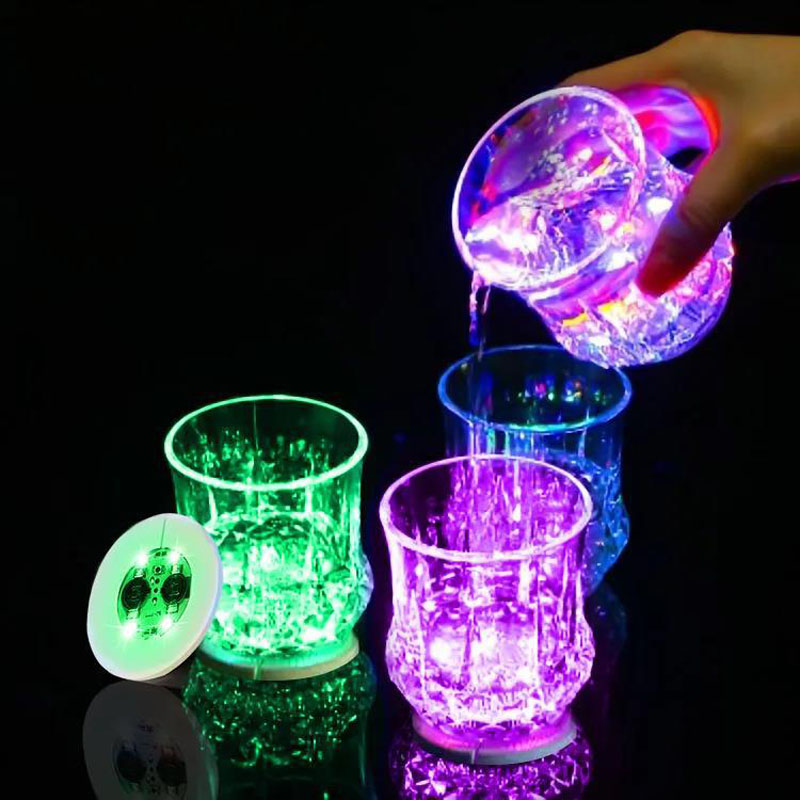 Wine Beer House - LED-onderzetters Sticker Nachtclub Sfeer Rekwisieten Wijnfles