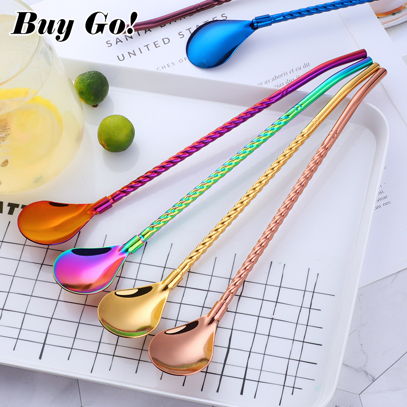 1 Pc Lange Grote Twisted Stro  - Bar Spoon Twisted recensie en prijs
