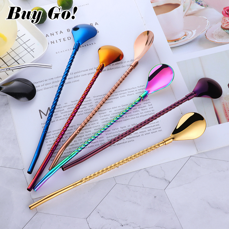 1 Pc Lange Grote Twisted Stro  - Bar Spoon Twisted recensie en prijs