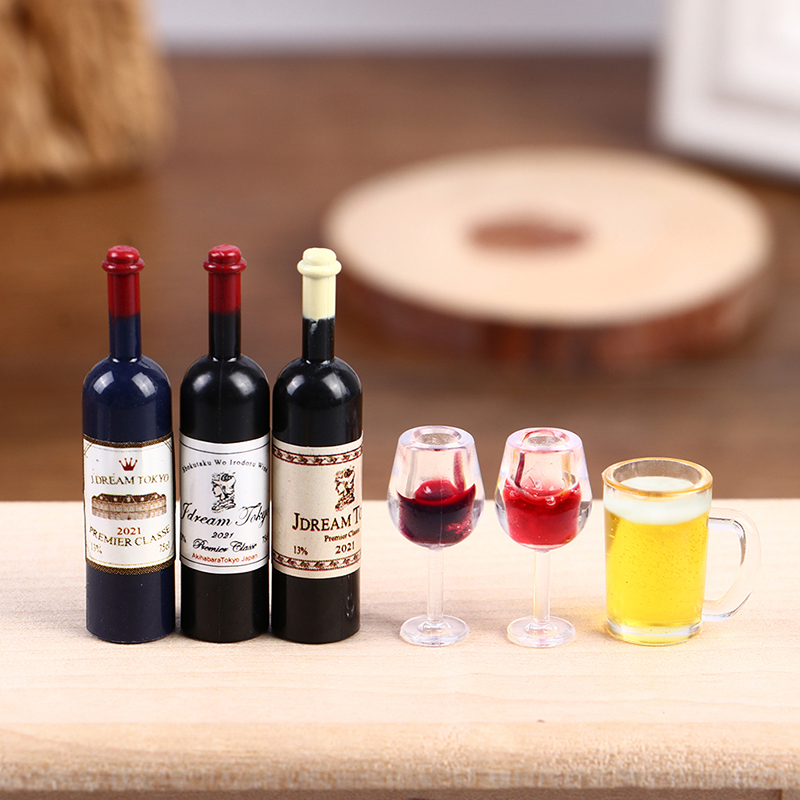 *5 stuks 1:12 poppenhuis minia - Wine Beer House recensie en prijs