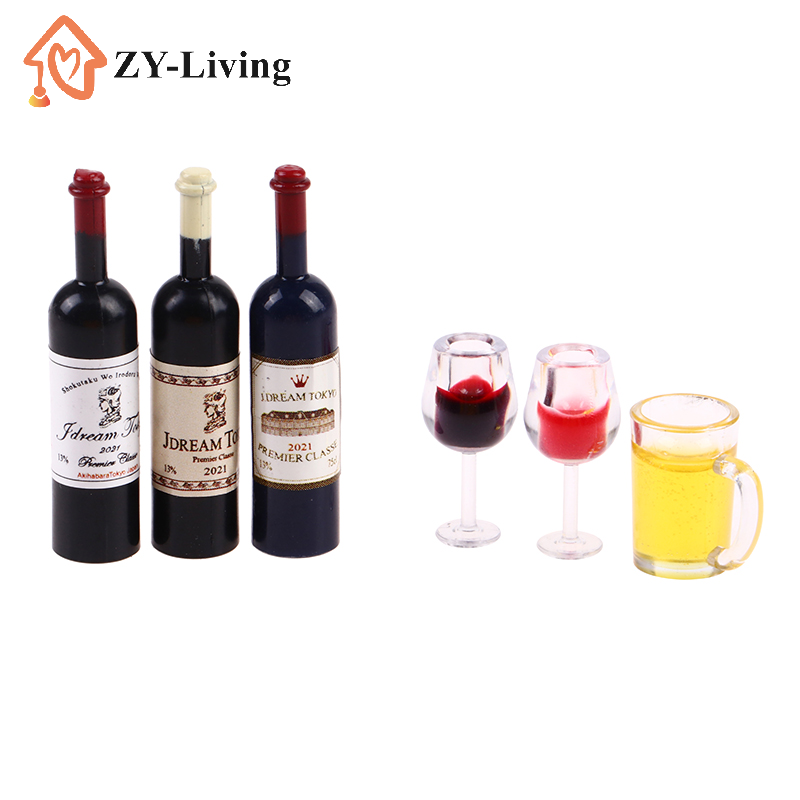 5 stuks 1:12 poppenhuis miniat - Wine Beer House recensie en prijs