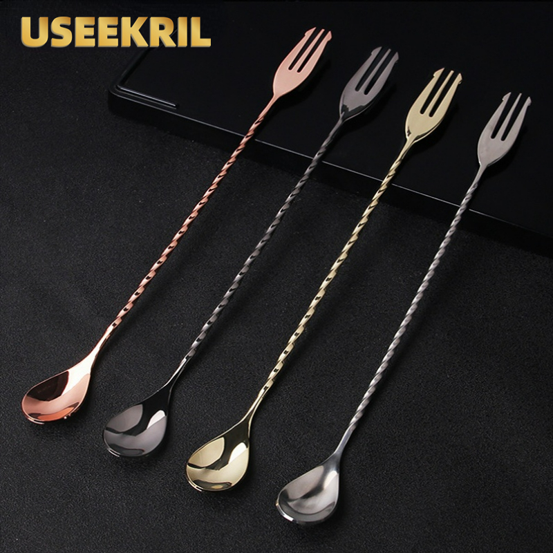 30 40 50Cm Bar Lepel Met Vork  - Bar Spoon Twisted recensie en prijs